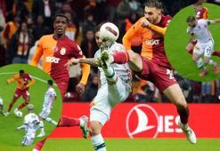 Galatasaray-Konyaspor maçına damga vuran pozisyon! Goller öncesi faul: Bu çok net penaltı