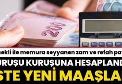 Emekli ile memura seyyanen zam ve refah payı müjdesi! Yeni zamlı maaşlar belli oldu