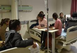 Pudingden zehirlenen 55 öğrenci, hastaneye kaldırıldı