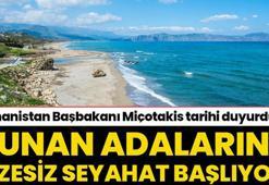 Vizesiz Yunan adalarına seyahatin başlayacağı tarih belli oldu! Yunanistan Başbakanı Miçotakis: Sürekli olacağına inanıyorum