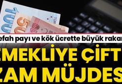 Emekliye çifte zam müjdesi! Refah payı ve kök ücrette büyük rakam, işte ödeme takvimi