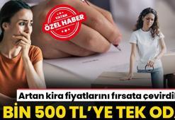 10 bin 500 TL’ye tek oda! Kira zammını fırsata çevirdiler