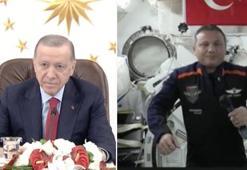 Cumhurbaşkanı Erdoğan, ilk Türk astronot Alper Gezeravcı ile görüştü