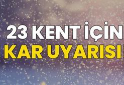 Yoğun kar yağışı için 23 il özellikle uyarıldı! Sıcaklıklar eksiye düşüyor, kar kalınlığı 20 santimetreyi geçecek
