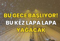 Kar bu gece geliyor! Yarın etkisini katlayarak dalga dalga yayılacak, işte lapa lapa kar yağışı için uyarı verilen iller
