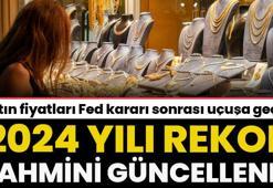 Altın fiyatları Fed kararı sonrası uçuşa geçti! Altında 2024 yılı rekor tahmini güncellendi