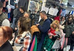 İndirimli kazak ve pijama izdihamı