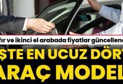Sıfır ve ikinci el arabada fiyatlar güncellendi! İşte en ucuz 4 araba modeli