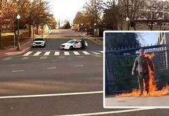 ABD askeri Filistin için kendini yaktı! Washington'da şok protesto