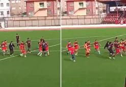 Amatör maçta futbolcular birbirini yumrukladı! Hakem 13 kırmızı kart gösterdi