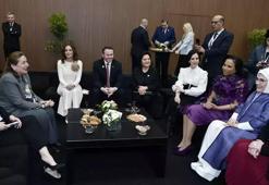 Emine Erdoğan, Antalya Diplomasi Forumu’na katılan liderler ve lider eşleriyle bir araya geldi