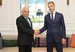 UEFA Başkanı Ceferin, TFF Başkanı Büyükekşi ile bir araya geldi