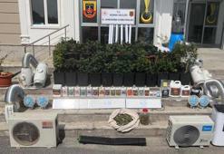 İklimlendirme sistemiyle uyuşturucu üretilen evlere baskın! Çok sayıda malzeme ele geçirildi