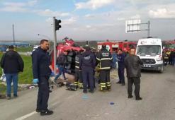 Tekirdağ'da facia! Tırla yolcu minibüsü çarpıştı: 5 ölü, 10 yaralı