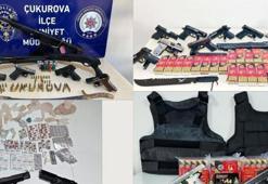 Çukurova polisi 20 ruhsatsız silah ele geçirirken 212 kişiyi de yakaladı! Silahlanmanın önüne geçiliyor