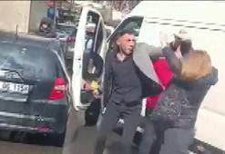 Kadıköy'de trafikte dehşet! Tartıştığı kadına böyle saldırdı