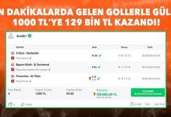 Son dakikalarda gelen gollerle güldü, 1000 TL'ye 129 bin TL kazandı!