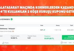 Galatasaray maçında kornerlerden kazandı… 90+4’te kullanılan 2 köşe vuruşu kuponu getirdi!