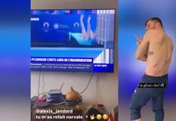 Fransız sporcu tramplenden düşerek yaralandı!