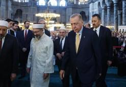 Cumhurbaşkanı Erdoğan'dan Ayasofya Camii'nde Gazze mesajı