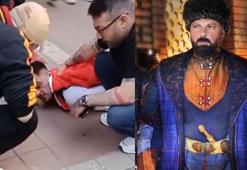 Ünlü oyuncu 'Rambo Berk' kadının imdadına yetişti hırsızı yakalayıp bağladı