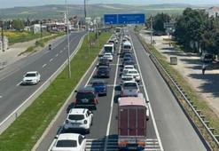 Bayram dönüşü başladı! Tekirdağ'dan İstanbul yönüne trafik yoğunluğu