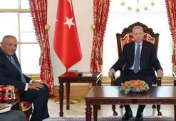 Cumhurbaşkanı Erdoğan Mısır Dışişleri Bakanı Şükri'yi kabul etti