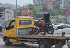 Yüksek ses çıkarttı! Trafikten men edildi..