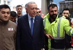 Erdoğan'dan akaryakıt istasyonu ziyareti: Çalışanlarla sohbet etti