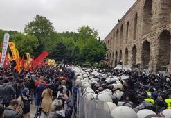 Saraçhane’den Taksim’e yürümek isteyen gruba polis müdahalesi!