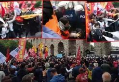 İstanbul'da 1 Mayıs hareketliliği: Flamalı gruba polis müdahale etti