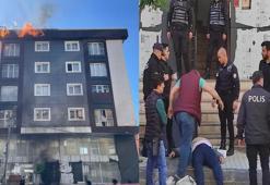 Müteahhitten daireleri alamadı, binayı yakmaya çalıştı!