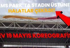 Rams Park'ta stadın üstüne halatlar çekildi! UltrAslan'dan dev koreografi geldi