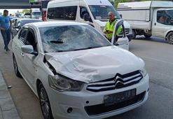 Otomobilin çarptığı yaya ağır yaralandı
