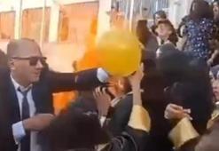 Okuldaki mezuniyet kutlamasında helyum gazlı balon patladı: 8 yaralı
