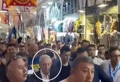 Galatasaray bayraklarının altında Kapalıçarşı'da Aziz Yıldırım coşkusu!
