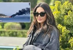 Esra Balamir'in içinde olduğu tekne alev aldı! 'Canımızı zor kurtardık