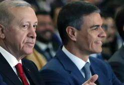 Cumhurbaşkanı Erdoğan'dan Pedro Sanchez ile bir araya geldi
