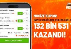 Mucize kupon! Son 10 dakikada gelen 3 golle, 132 bin 531 TL kazandı!