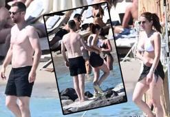 Oğulcan Engin-İlayda Alişan çiftinden Çeşme'de romantik anlar! Denizde şakalaştılar