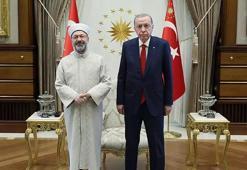 Erdoğan, Diyanet İşleri Başkan Erbaş'ı kabul etti