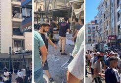 İzmir'de iş yerinde patlama! Binanın ağır hasarlı olduğu tespit edildi