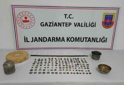 Gaziantep'te tarihi eser kaçakçılığı: 154 sikke ele geçirildi