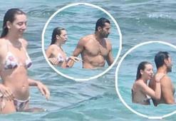 Kenan İmirzalıoğlu - Sinem Kobal çifti sezonu Çeşme'de açtı! Denizde keyifli anlar yaşadılar