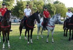Gaziantep'te parkların güvenliğini atlı polisler sağlıyor