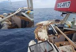 Yunan botundan 'Kızıl Elma'ya müdahale! Tekne hasar aldı, yaralılar var