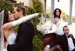 Melisa Aslı Pamuk ve Yusuf Yazıcı evlenmişti! Düğün fotoğrafları geldi!