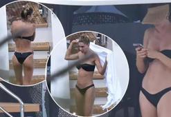 Şeyma Subaşı bikinisiyle şov yaptı! Lüks teknede herkes onu izledi