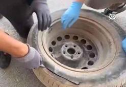 Bu da oldu: Yedek lastiğin içine uyuşturucu saklayan 2 kişi tutuklandı