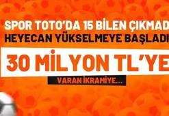 Spor Toto’da 15 bilen çıkmadı, heyecan yükselmeye başladı! 30 milyon TL’ye varan ikramiye…